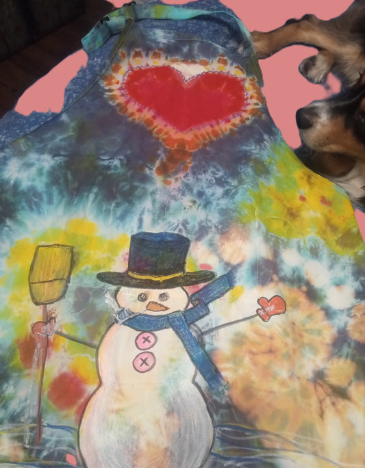 Apron Snowman Paint-over