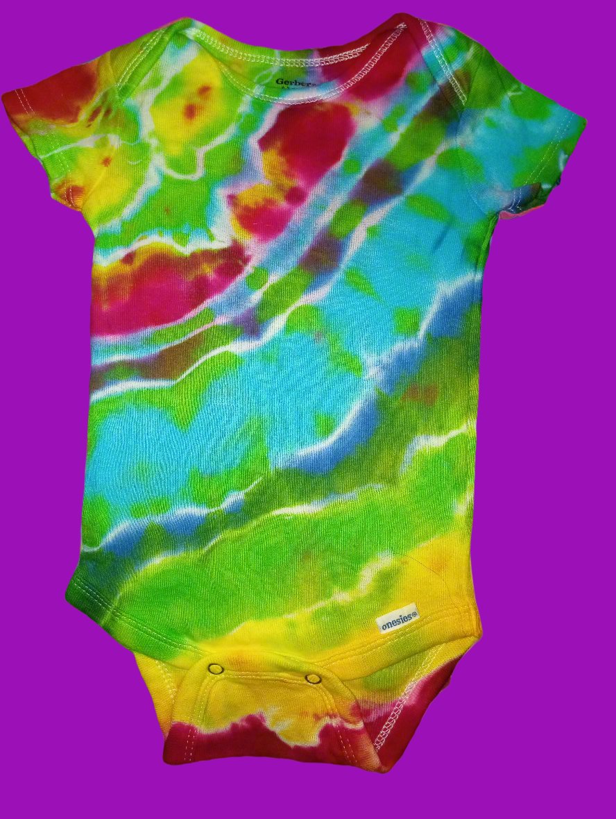 Baby Onesies Tie Dye "Rainbow"